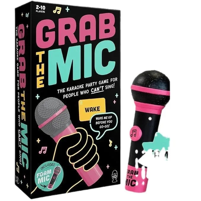 Lucky Egg Exciting Grab The Mic The Family Karaoke Game Multiplayer Players Board Game for Bad Singers Lyric Cards