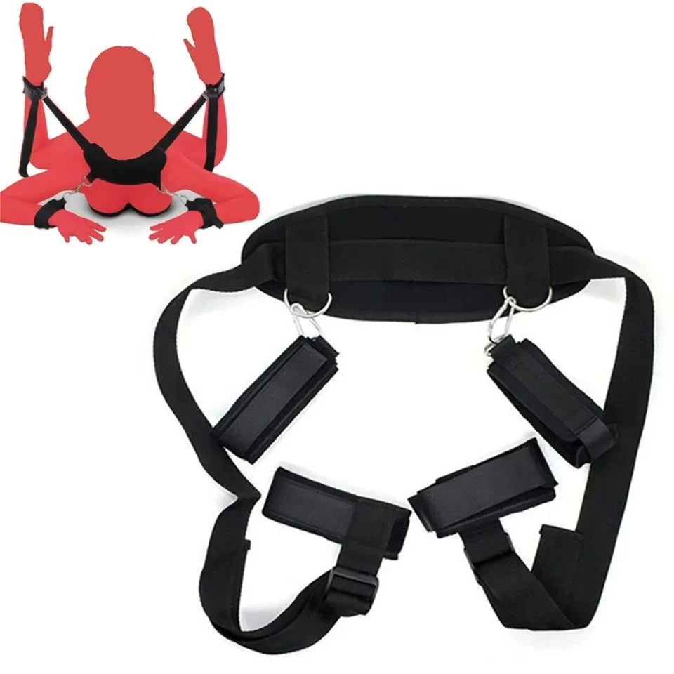 BDSM Restraints Harness Open Legs Spreader Sexy Toys For Couples No Vibrators Sex Flirting Tied Legs Adult Accessories 18+