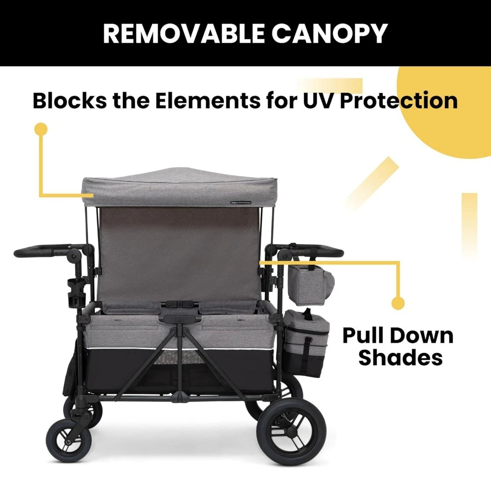 home.Deluxe 4 Seater Stroller Wagon