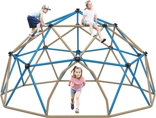 Merax 12FT Climbing Dome, for Kids 3-10 Supporting 1000 lbs, Easy Assembly Playground Jungle Gym Backyard Play Equipment