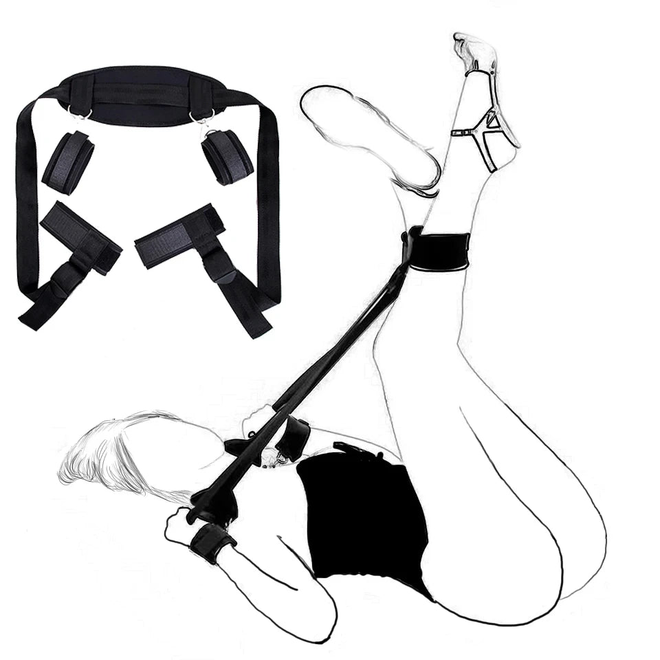 BDSM Restraints Harness Open Legs Spreader Sexy Toys For Couples No Vibrators Sex Flirting Tied Legs Adult Accessories 18+