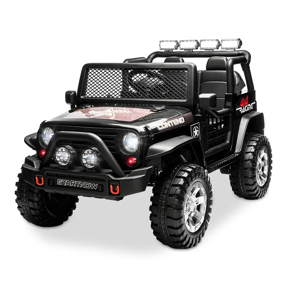 12V Battery Powered Ride On Car 2 Seater kids Electric Vehicle Toy Truck w/Remote Control Equipped with Music