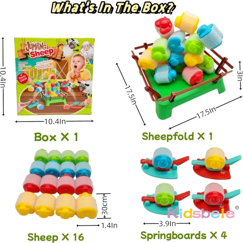 Jumping Sheep Game Catapulting Sheep Board Game For 4-12 kids Sheep Shoot Tabletop Family Game Xmas Gifts For Children
