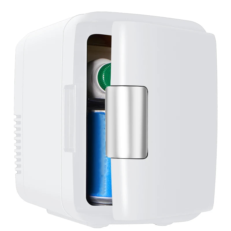iceBlue 4L/6 Can Multifunctional Low Noise Mini Refrigerator Warmer Cooler Makeup Skincare Portable Fridge for Home Car 12V/120V