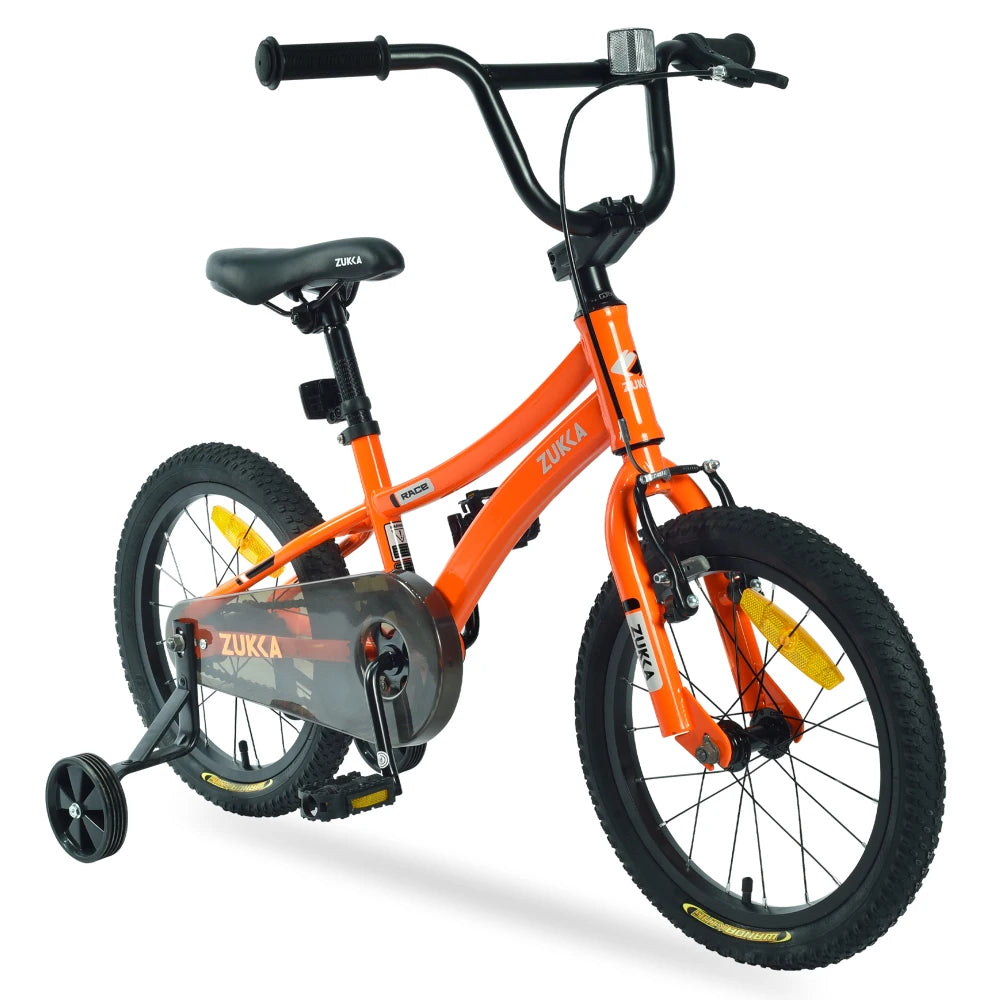 ZUKKA Kids Bike,16 Inch Kids' Bicycle with Training Wheels for Boy & Girl Age 4-7 Years, Multiple Colors