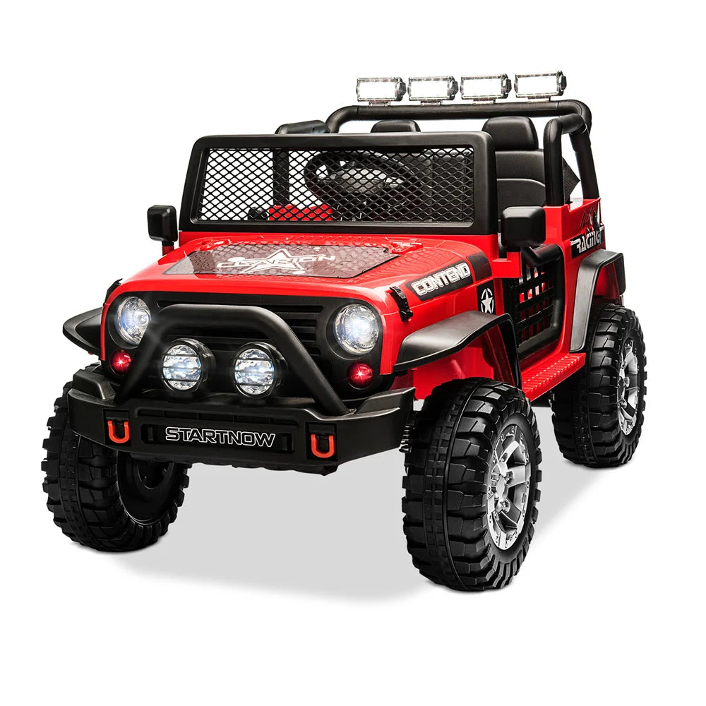 12V Battery Powered Ride On Car 2 Seater kids Electric Vehicle Toy Truck w/Remote Control Equipped with Music