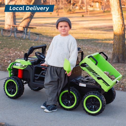 Kids 2 Seater Ride on Car 24V Electric Dump Truck 4WD Off-road UTV /w Remote Control