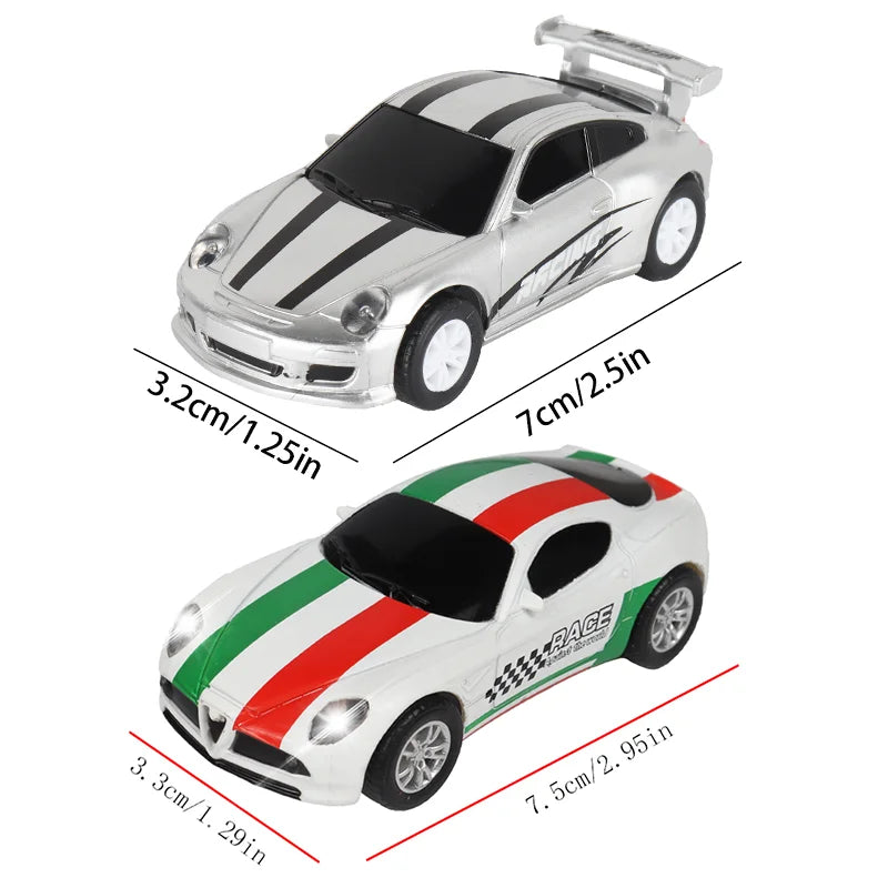 Slot Car 1/64 1:64 1 64 Electric Race Track Car Accessories Toy Double Remote Control Car Autorama Circuit Railway Slot Vehicle