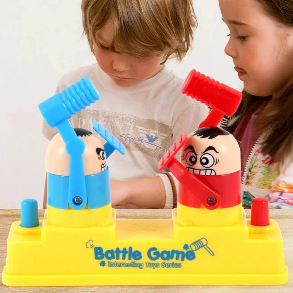 Mini Fingers Two-Player Table Boxing Game Battle Robot Robot Boxing Portable Kid Bots Game Red and Blue Attack and Defense Twins