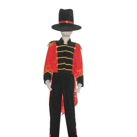 Halloween Costume Deluxe Child Ringmaster Medieval Cosplay Jacket Costume Magician Circus for Boys Kids Lion Tamer Book Week
