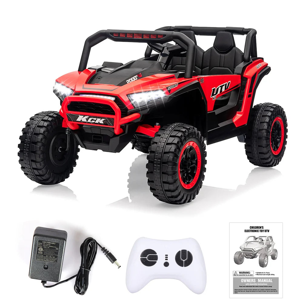 12V Kids Ride On UTV Car for Kids Electric Car Toys 4 Wheeler Off-Road W/Remote Battery Powered Equipped with Music