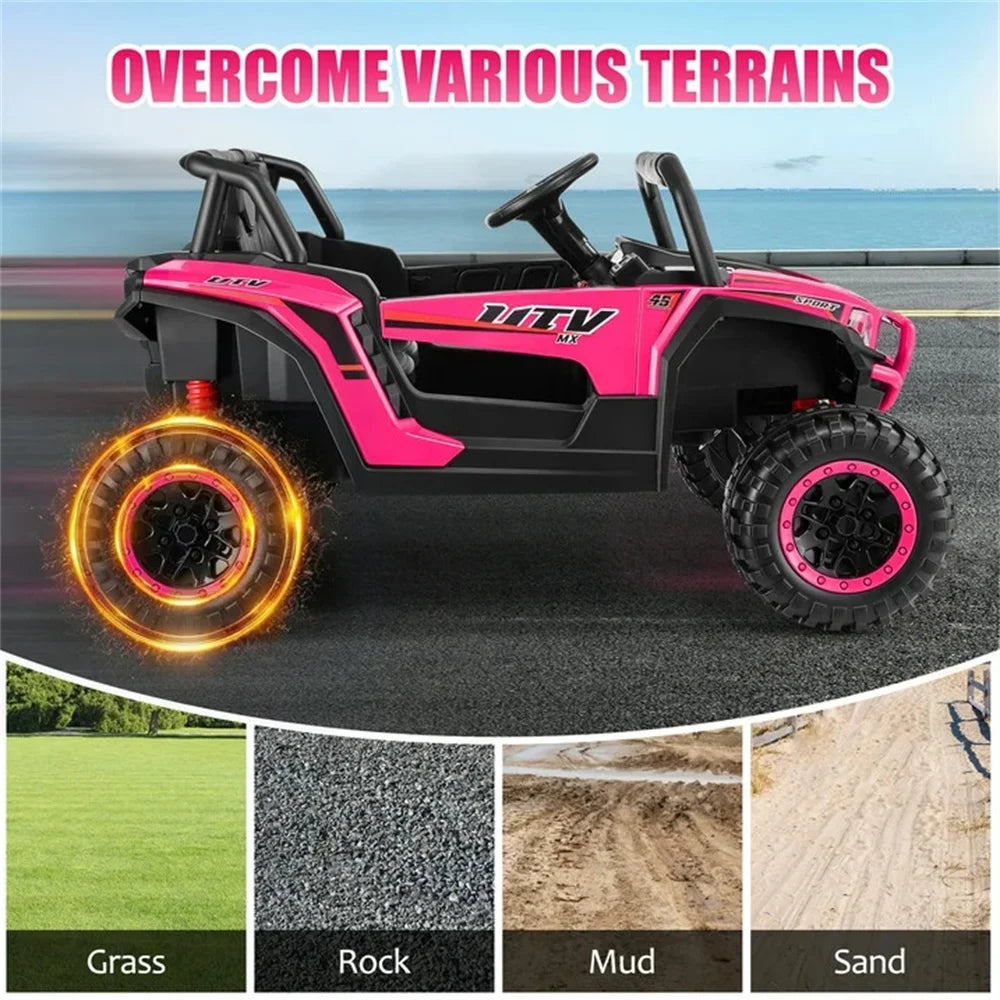 12V Kids Ride On UTV Car for Kids Electric Car Toys 4 Wheeler Off-Road W/Remote  Battery Powered Equipped with Music