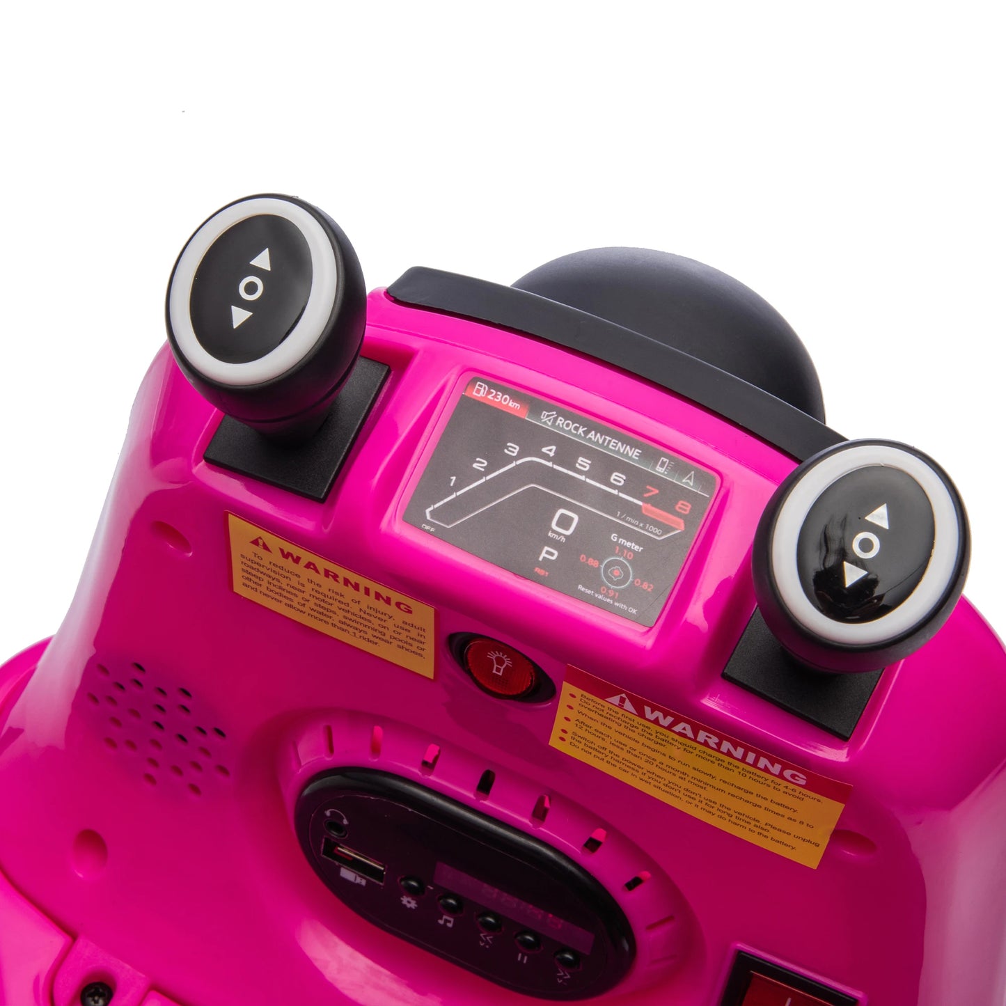 12V Kids Ride On Bumper car W/Parents control,Rotate 360 degrees,Two-handed switch for direction control Bumper strip,Light belt