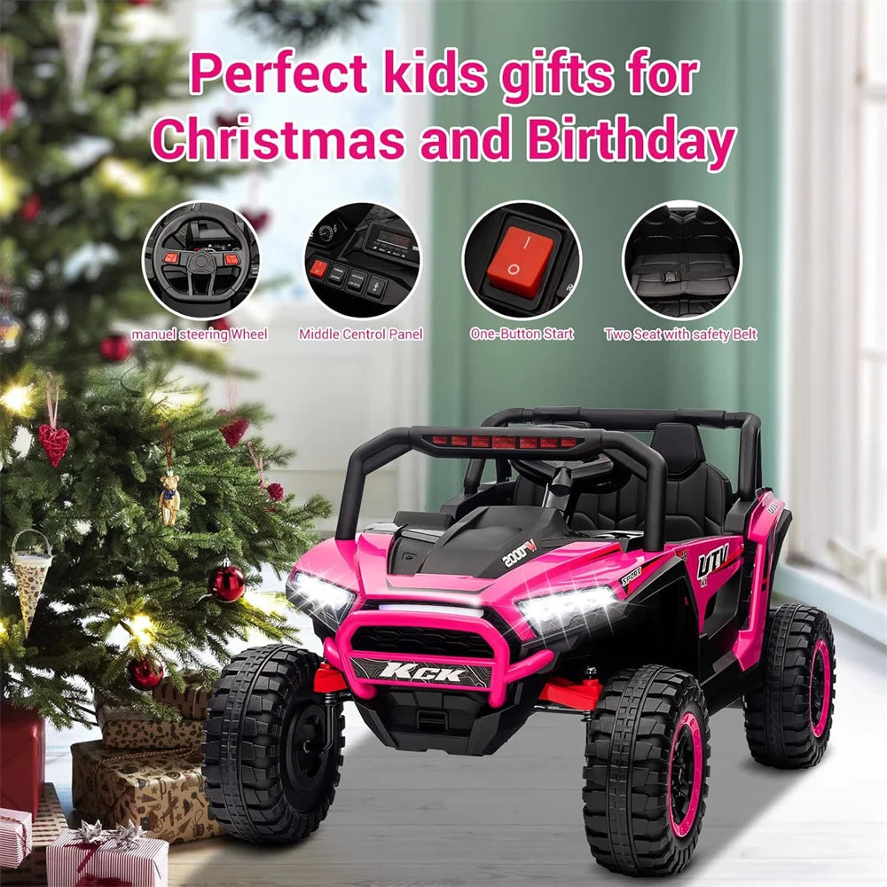 12V Kids Ride On UTV Car for Kids Electric Car Toys 4 Wheeler Off-Road W/Remote  Battery Powered Equipped with Music