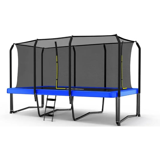 1500LBS Weight Capacity Rectangle Trampoline 9X15FT Outdoor Square Gymnastics Trampolines for Kids