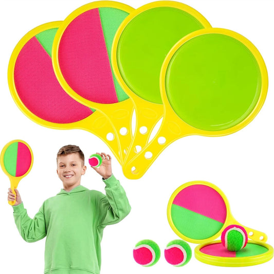 Upgraded Toss and Catch Ball Set - Ball and Catch Beach Games Pool Toys Yard Games for Outdoor Family Kids Boys Girls Gift