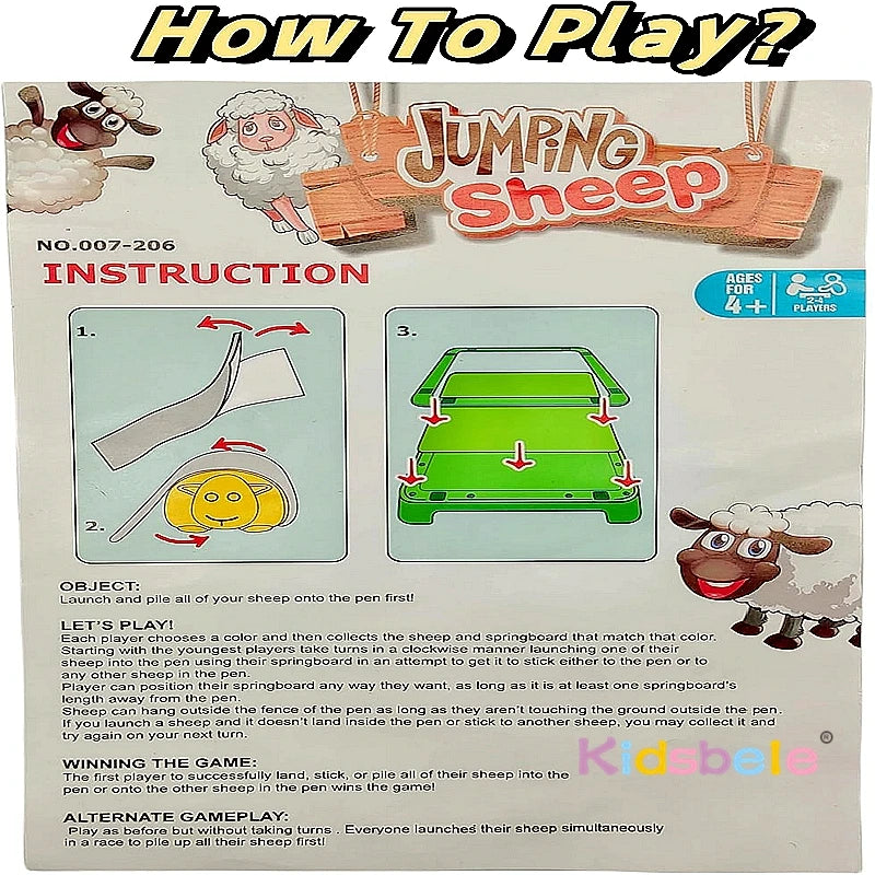 Jumping Sheep Game Catapulting Sheep Board Game For 4-12 kids Sheep Shoot Tabletop Family Game Xmas Gifts For Children