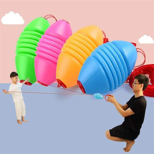 Parent-child Interaction Outdoor Training Equipment Double Pull Ball Children's Elastic Shuttle Pull Ball Kindergarten Toys