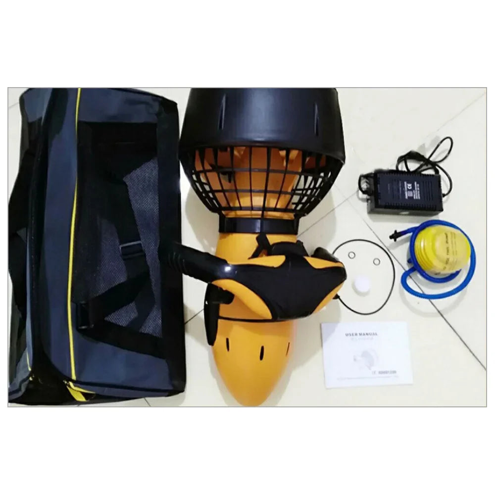 300W Underwater Scooter Dual Speed Electric Sea Scooter Propeller Diving Scuba Scooter Water Sports for Ocean Pool Equipment