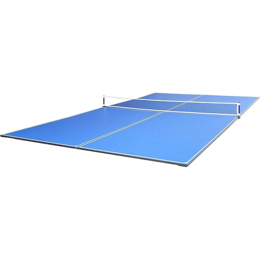 Ping Pong Conversion Top Billiard Pool Tables Regulation Size with Net Set Compact Design Easy Assembly Scratch-Free Protection