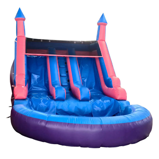 Inflatable Summer Outdoor Sildes Air Bounce Water amusement Play Equipment Inflatble Water Double Slide Bubble Ball Pit