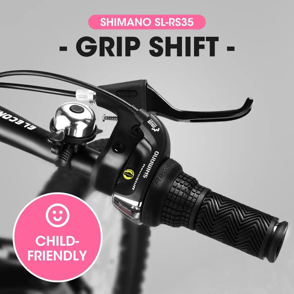 S20101 20 Inch Kids' Bike, Boys Girls Mountain Bike Ages 8-12, 7 Speed Teenager Children Kids' Bicycles