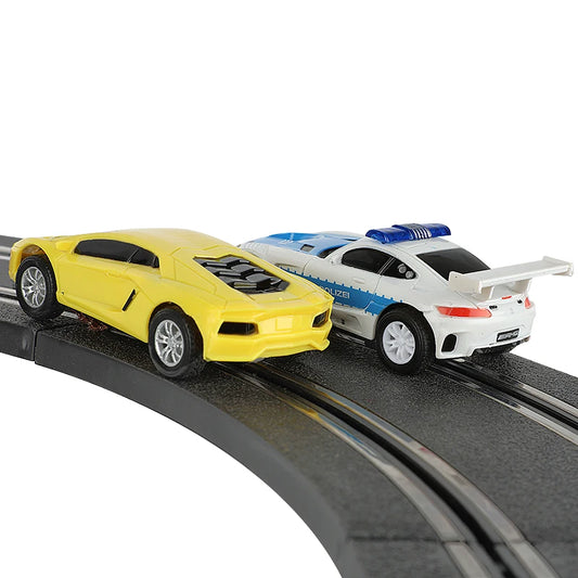 Slot Car 1/64 1:64 1 64 Electric Race Track Car Accessories Toy Double Remote Control Car Autorama Circuit Railway Slot Vehicle