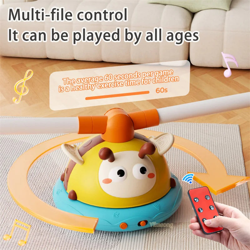 2 in 1 Bee Activity Toy Sport Game Skipping Machine Ferrule Jump Remote Control Multifunction Outdoor Educational Entertainment