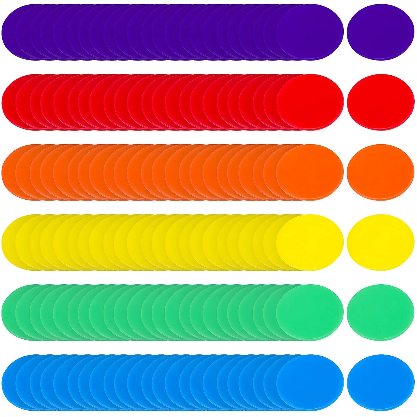 180 Pcs Color Card Packaging Poker Chips Sets Acrylic Bingo for Games Counter Counting Discs Markers