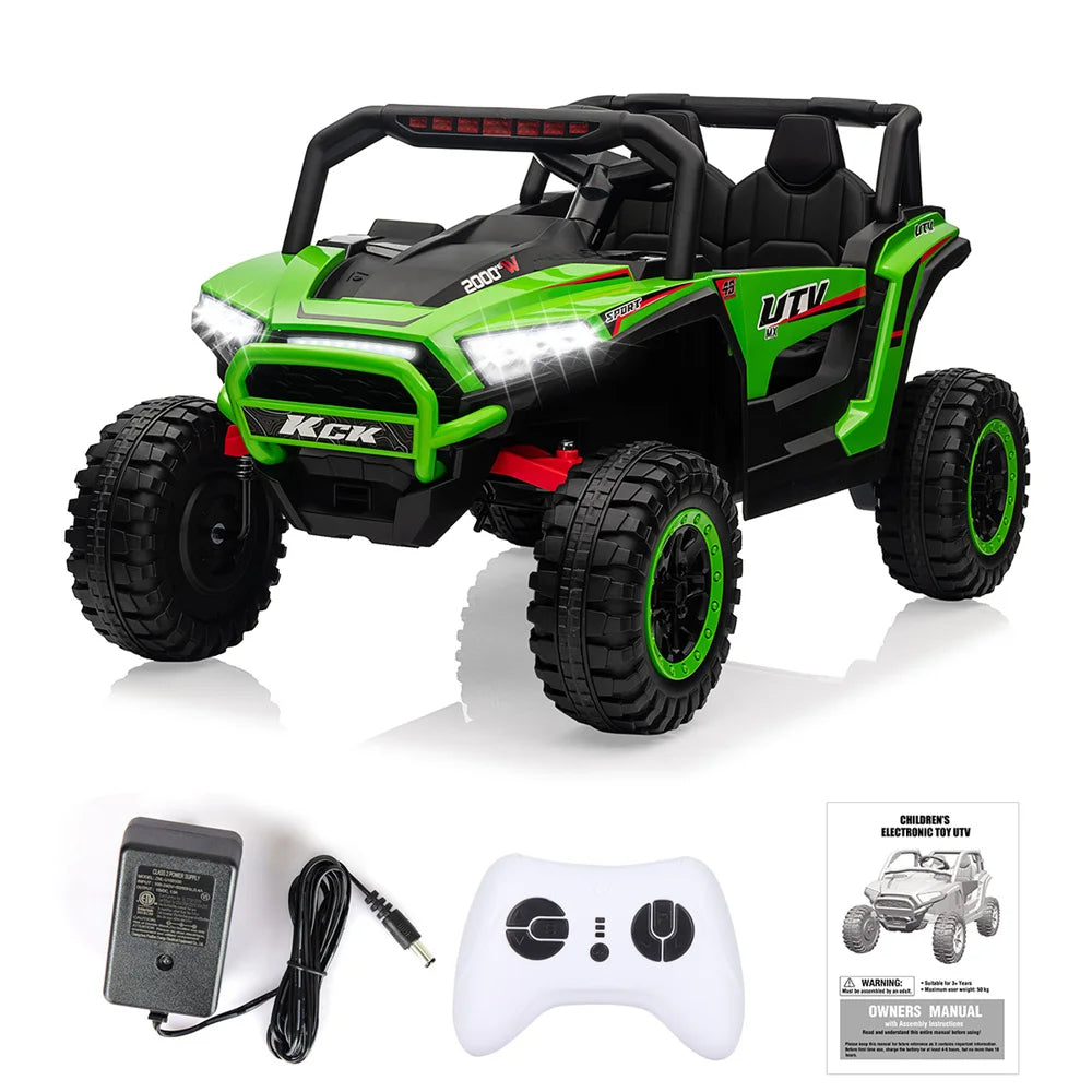 12V Kids Ride On UTV Car for Kids Electric Car Toys 4 Wheeler Off-Road W/Remote  Battery Powered Equipped with Music