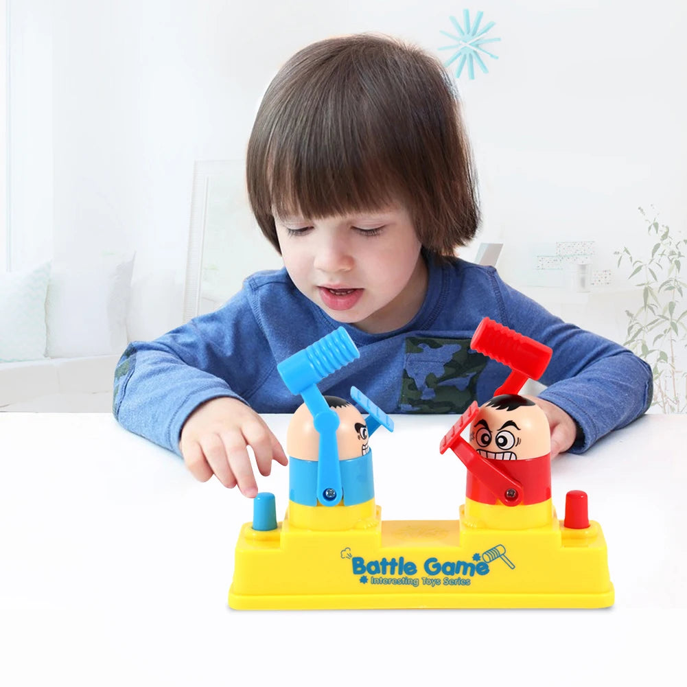 Mini Fingers Two-Player Table Boxing Game Battle Robot Robot Boxing Portable Kid Bots Game Red and Blue Attack and Defense Twins