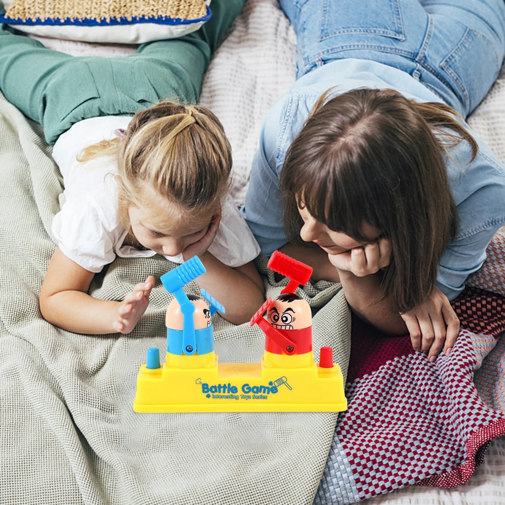 Mini Fingers Two-Player Table Boxing Game Battle Robot Robot Boxing Portable Kid Bots Game Red and Blue Attack and Defense Twins
