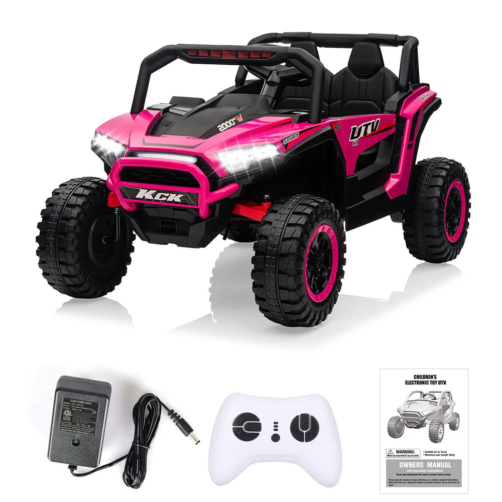 12V Kids Ride On UTV Car for Kids Electric Car Toys 4 Wheeler Off-Road W/Remote  Battery Powered Equipped with Music